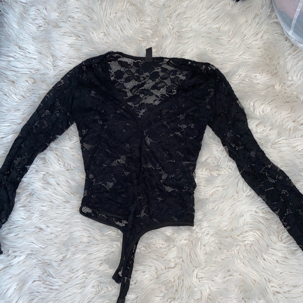 black lace bodysuit worn once